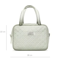 Toilettaske Med Hank i Quilt Stor