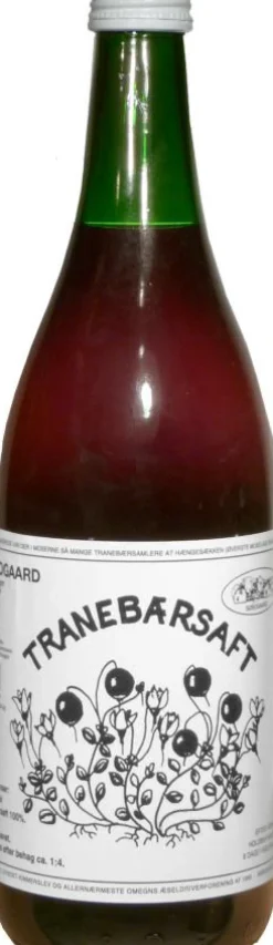 Tranebærsaft sur Ø - Fortyndes 1:4