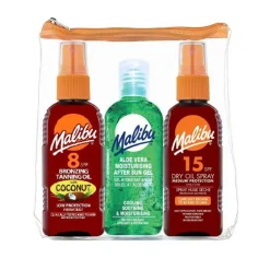 Travel Essentials, Dry Oil Sprays, Bronzing Tanning Oil and Soothing Aloe V