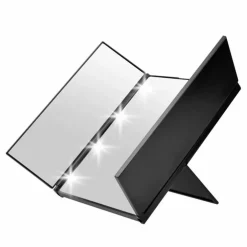 Vanity Tri-fold Makeup Spejl Med LED Lys